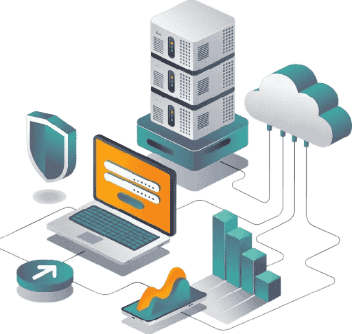 Illustration of hosting devises